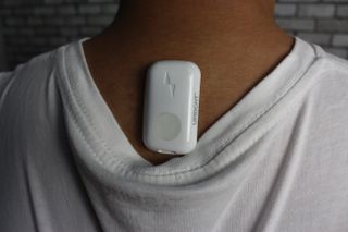 Person wearing Upright Go 2 on their back