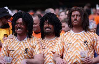 Three Dutch fans dressed as Ruud Gullit and faced widespread criticism for blackface