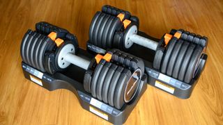 NordicTrack Select-a-Weight Adjustable Dumbbells.