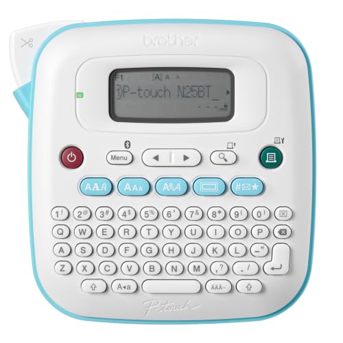 Brother P-Touch N25btv3 Label Maker, Bluetooth Portable Handheld Bundle