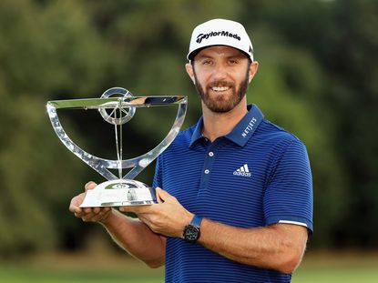 Dustin Johnson defends Northern Trust