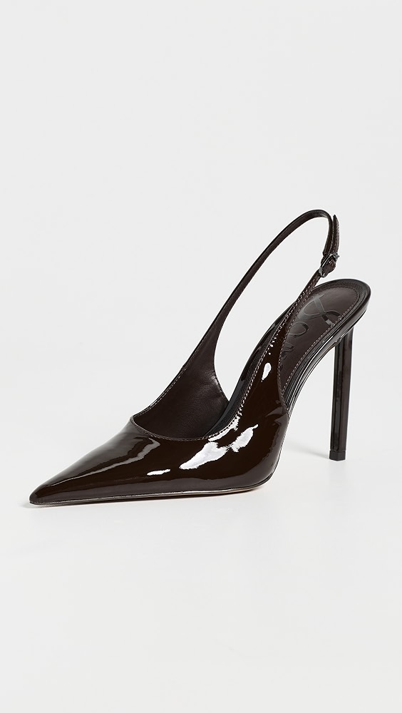 Tegan Patent Leather Pumps - Rich Chocolate