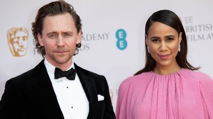 Tom Hiddleston and Zawe Ashton first child news, seen here attending the EE British Academy Film Awards 2022