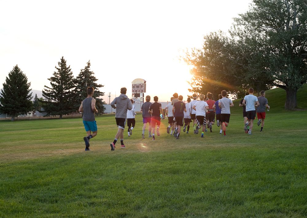 More off-the-bike training for the campers