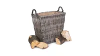 This Red Hamper basket is one of the best log baskets