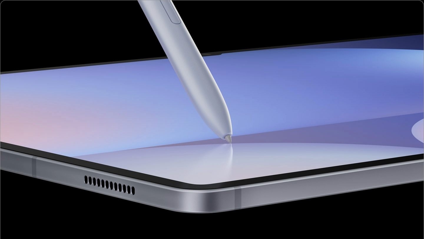 A Samsung Galaxy Tab with the S Pen