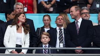 Prince William, Kate Middleton and Prince George at the Euro 2020 finals