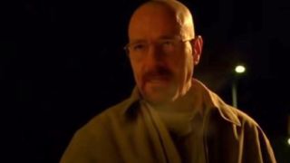Walt after running someone over in Breaking Bad.