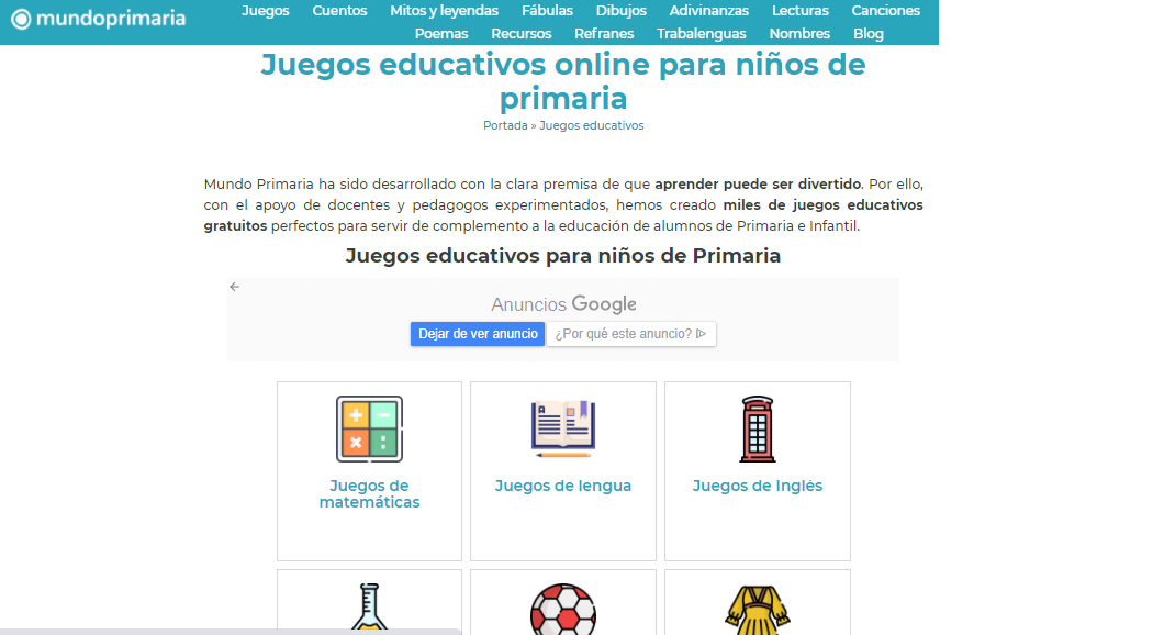 Juegos educativos online