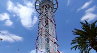 Here's a look at what will be the tallest roller coaster on the planet