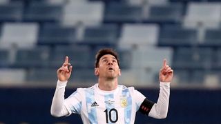 Lionel Messi for Argentina at Copa America 2021