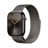 Apple Watch Series 10 with Slate Titanium Case with Slate Milanese Loop