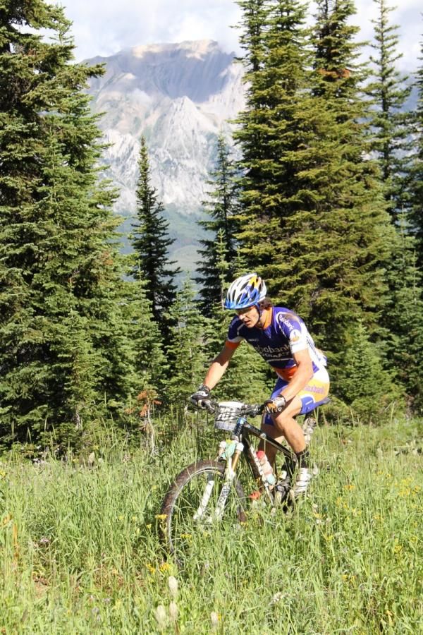Adam Craig (Team Giant) led up the Fernie Ridge climb but finished third on the day.