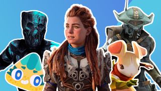 Best PSVR 2 games; a mix of characters from PSVR 2 games, including Aloy