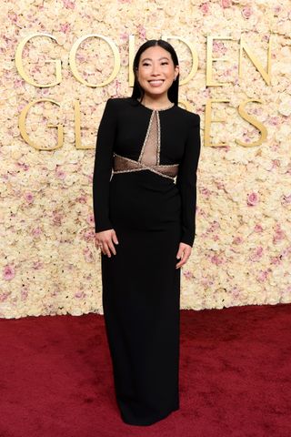 Awkwafina attends the 82nd Annual Golden Globe Awards at The Beverly Hilton on January 05, 2025 in Beverly Hills, California.