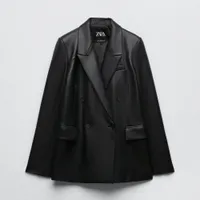 Faux Leather Blazer: RRP £59.99 £32.99 (save £27)