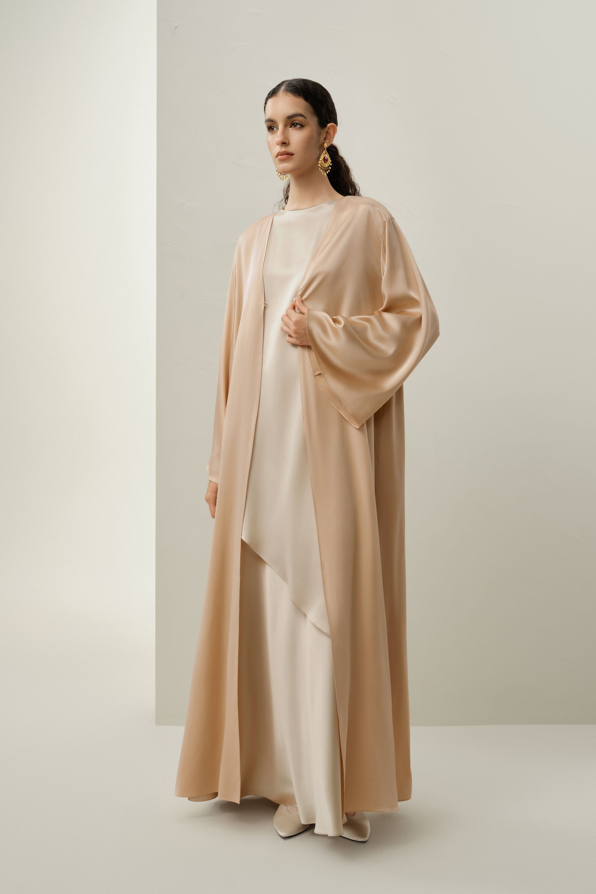 LILYSILK, Silk Charmeuse Abaya