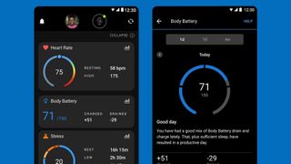 The Garmin app for Android