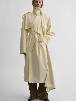 phoebe philo, Trench Coat With Attachable Scarf