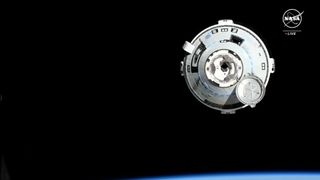 Boeing's Starliner capsule approaches the International Space Station for docking on June 6, 2024.