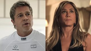 Brad Pitt in F1 and Jennifer Aniston on The Morning Show.