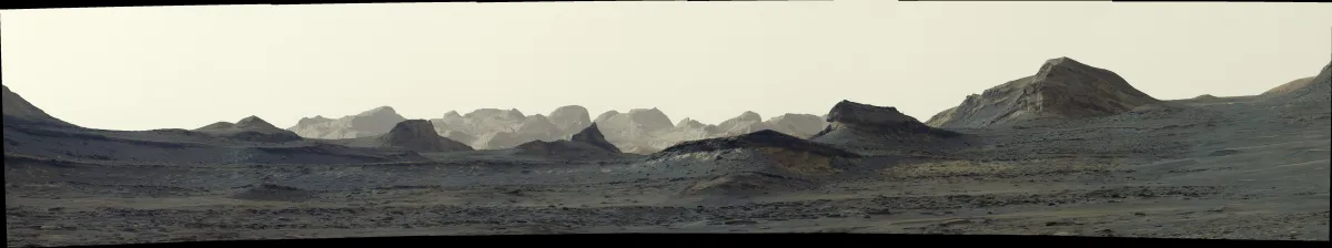 Images of Mars captured by the Curiosity rover.