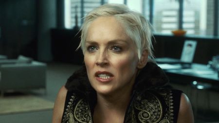 Laurel Hedare sneering in Catwoman