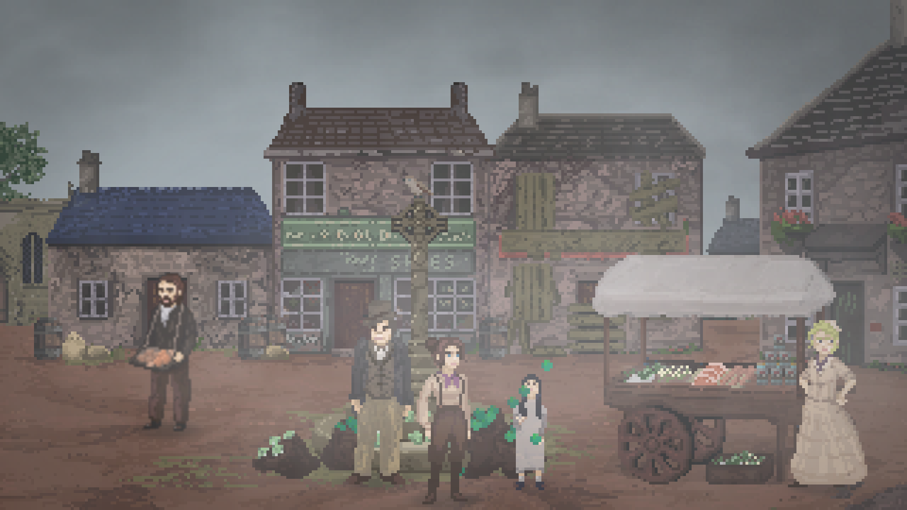 The Excavation of Hobb's Barrow adventure game pixel art