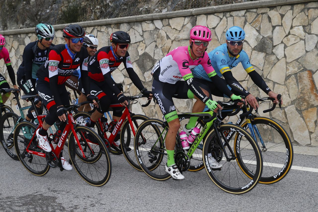 A happy Rigoberto Uran in the bunch