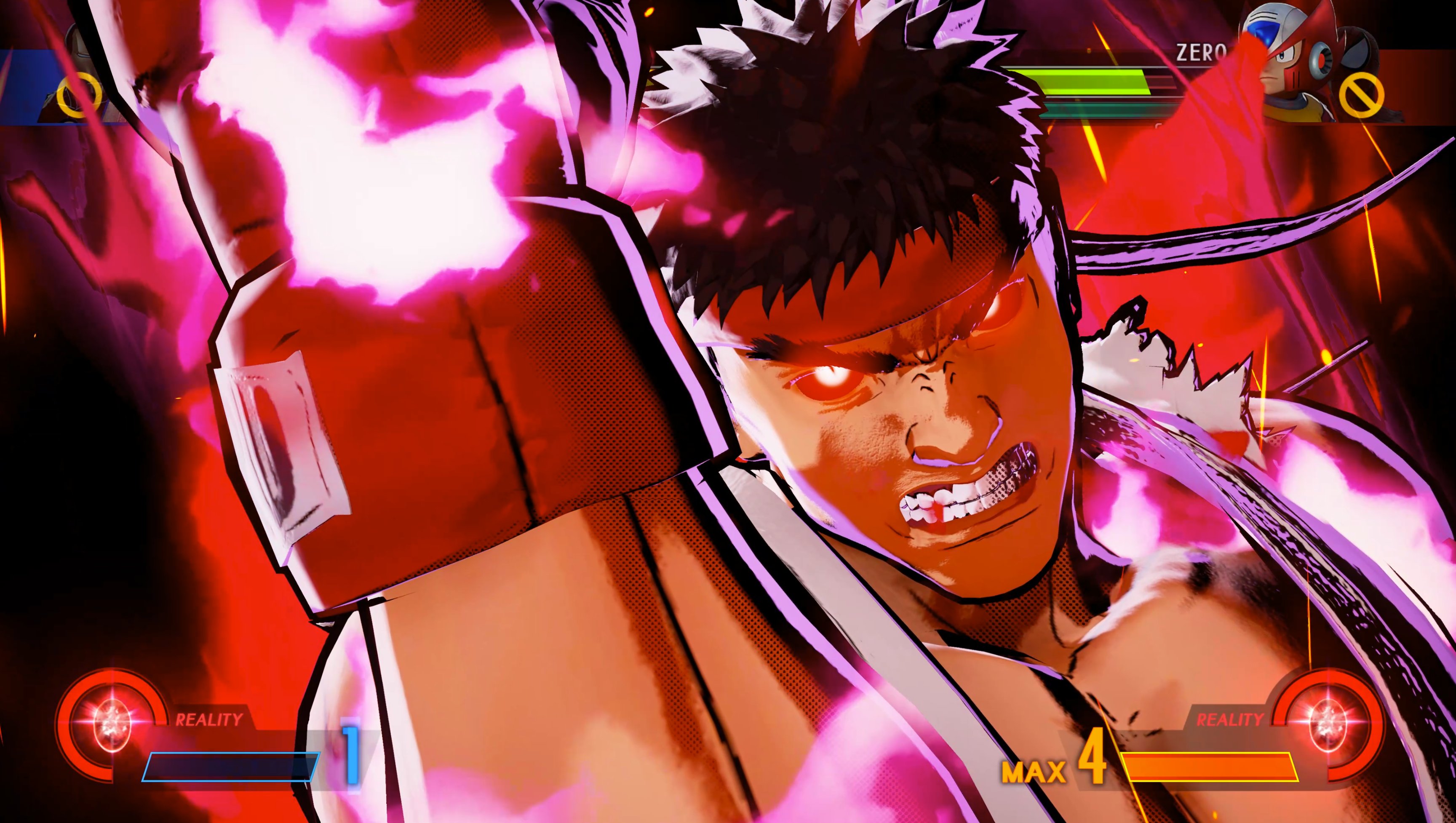 An image of a modded Ryu in MVCI holding up his fist in victorious style.