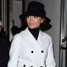 Jennifer Lopez leaving her hotel on November 07, 2024 in London, England. 