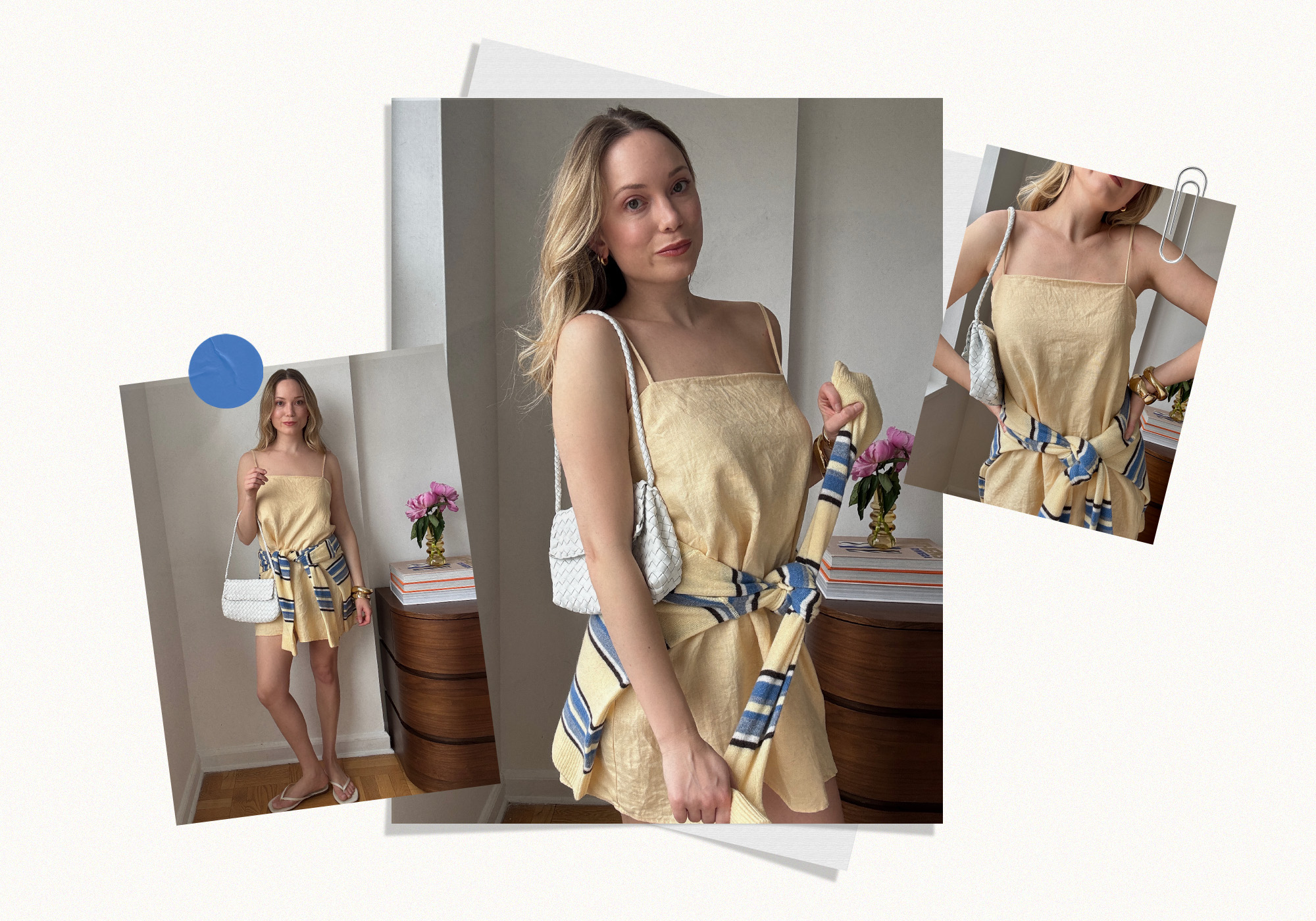 Collage of Editor Summer Outfit