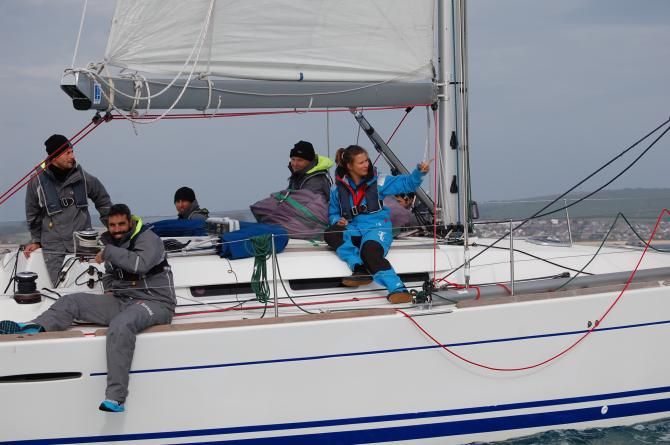 Team soigneurs like Mario Pafundi also had to take to sea