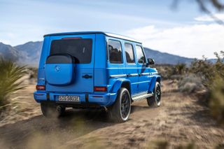 Mercedes-Benz G 580 with EQ Technology from rear, off road