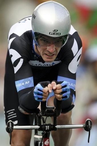David Millar (Garmin-Cervelo) en route to a 5th place finish.