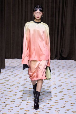 pastel colours at milan fashion week spring summer 2025