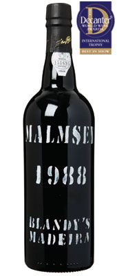 DWWA 14 International Trophy, Blandy's Malmsey Madeira 1988