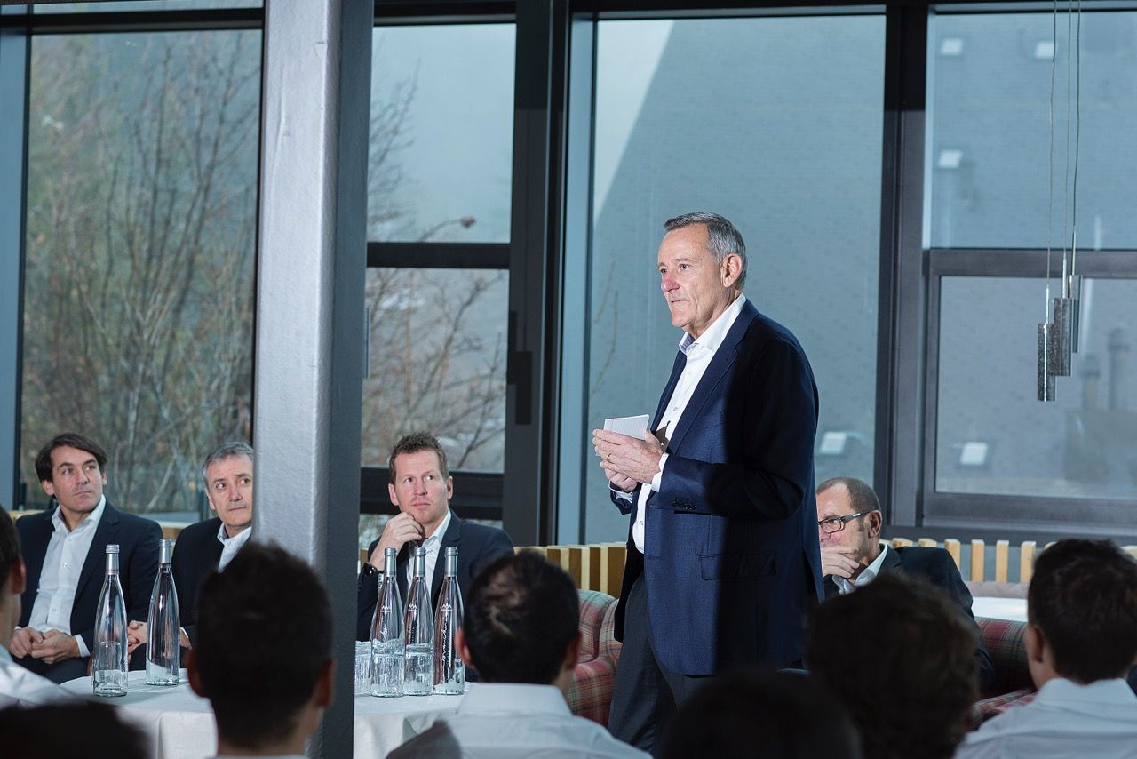 Michel Th&eacute;taz at the team presentation