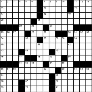 Crossword Blackout! XXII Quiz