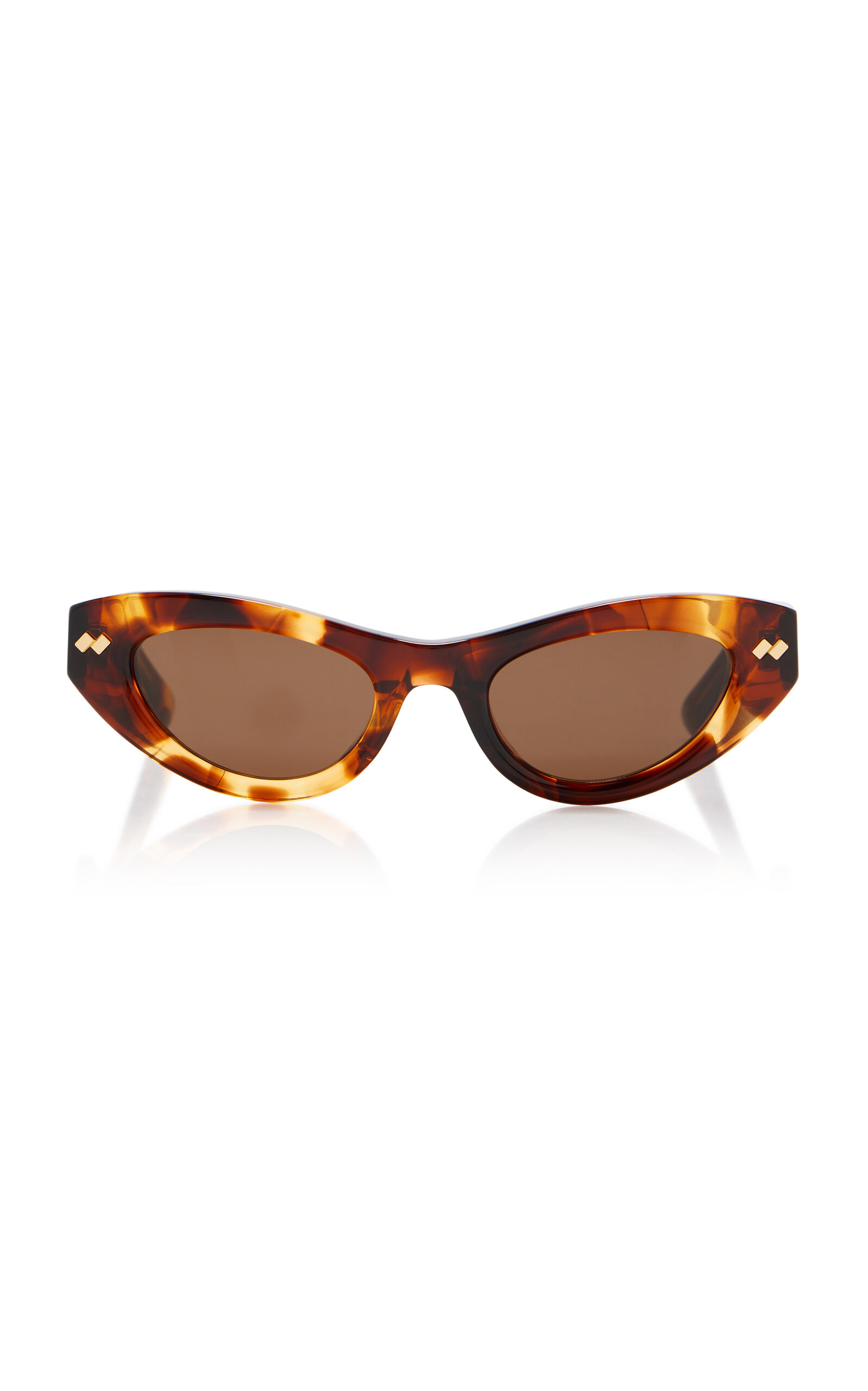 Bold Ribbon Stud Acetate Sunglasses