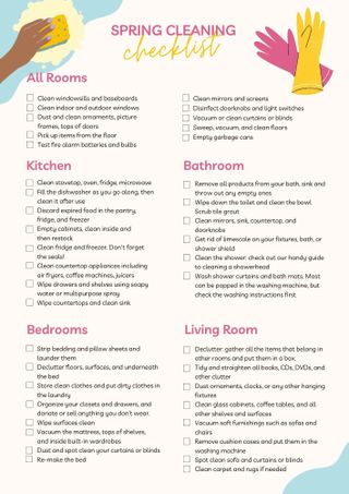 A spring cleaning checklist