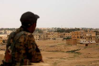 Syrian rebel in Tabqa. 