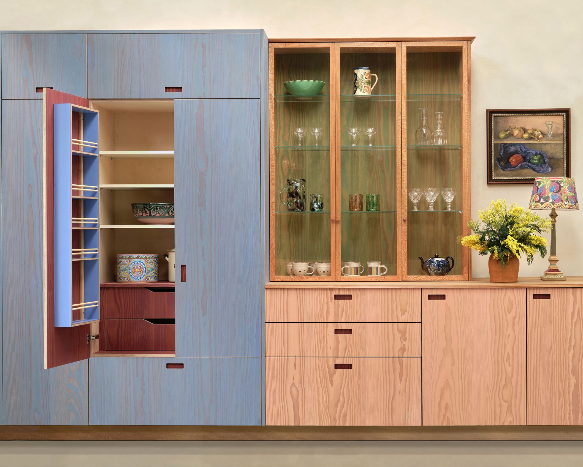 Modern wooden kitchen units
