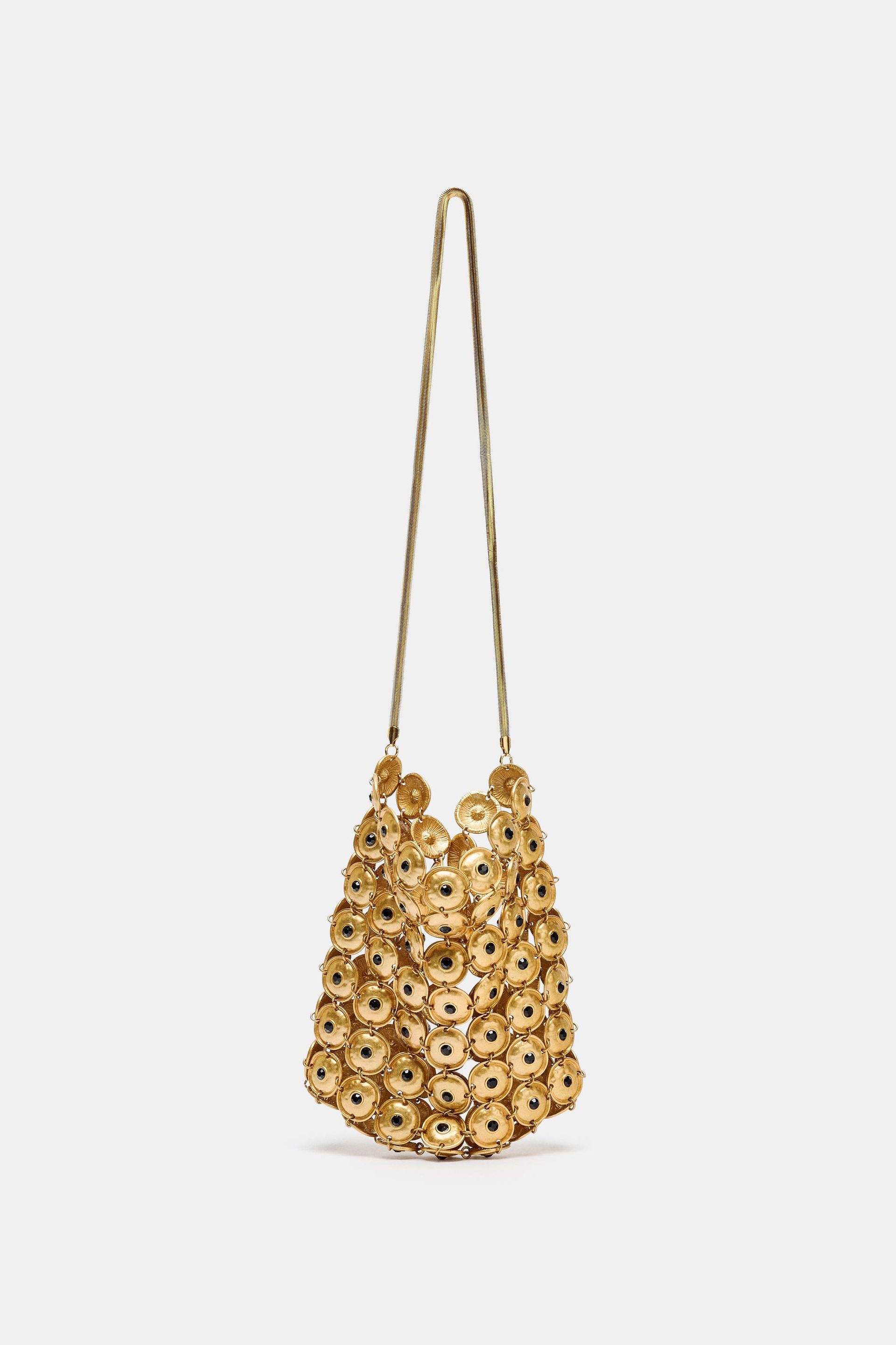 Metal AppliquÉ Bucket Bag