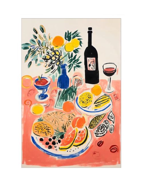 Retro Dinner Table Art