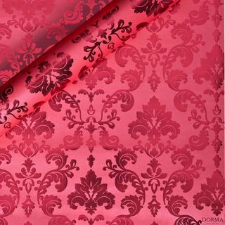Dorma red damask gift wrap