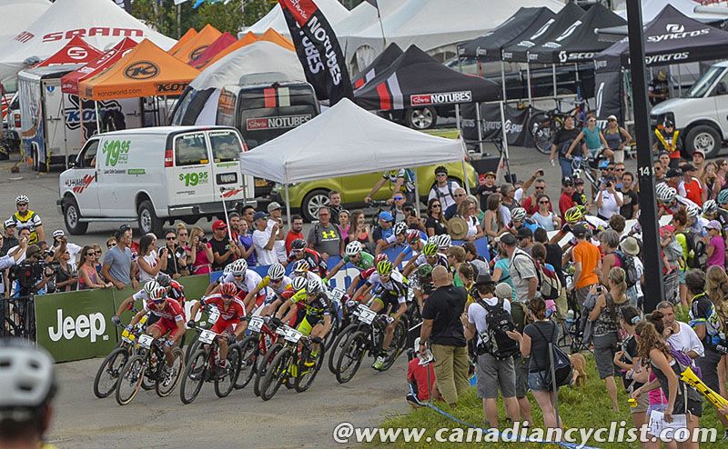 Start of the men's race