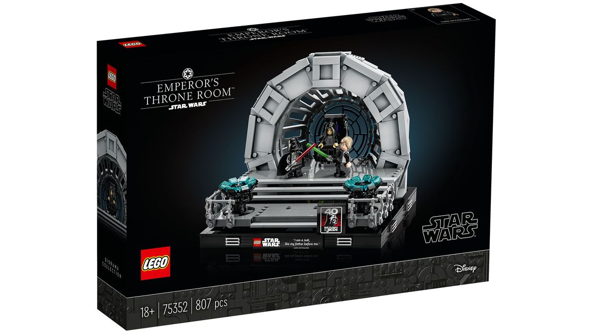 Lego Emperor's Throne Room Diorama box
