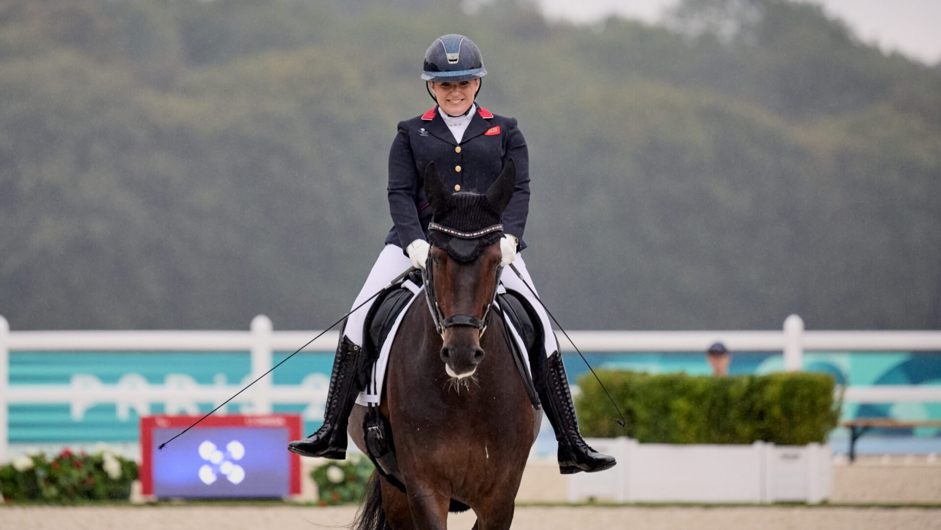 Natasha BAKER (GBR) grade 3 with Dawn Chorus. Paris 2024 Paralympics. Paradressage Individual Event - Grade III.Photo Copyright &amp;copy; FEI/Liz Gregg