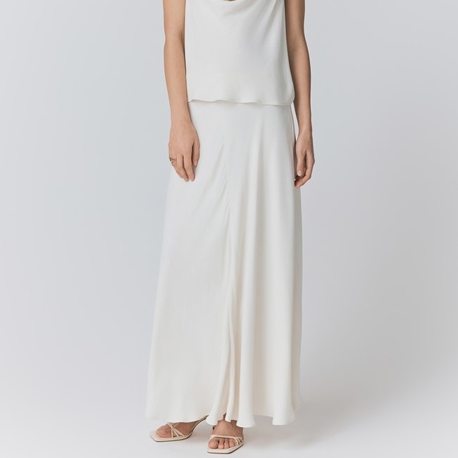 Ghost , Adrianna Crepe Maxi Skirt